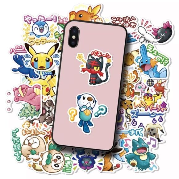 (FROM Japan) Pack of 40pcs Pokemon Vinyl Stickers - Picture 3 of 3